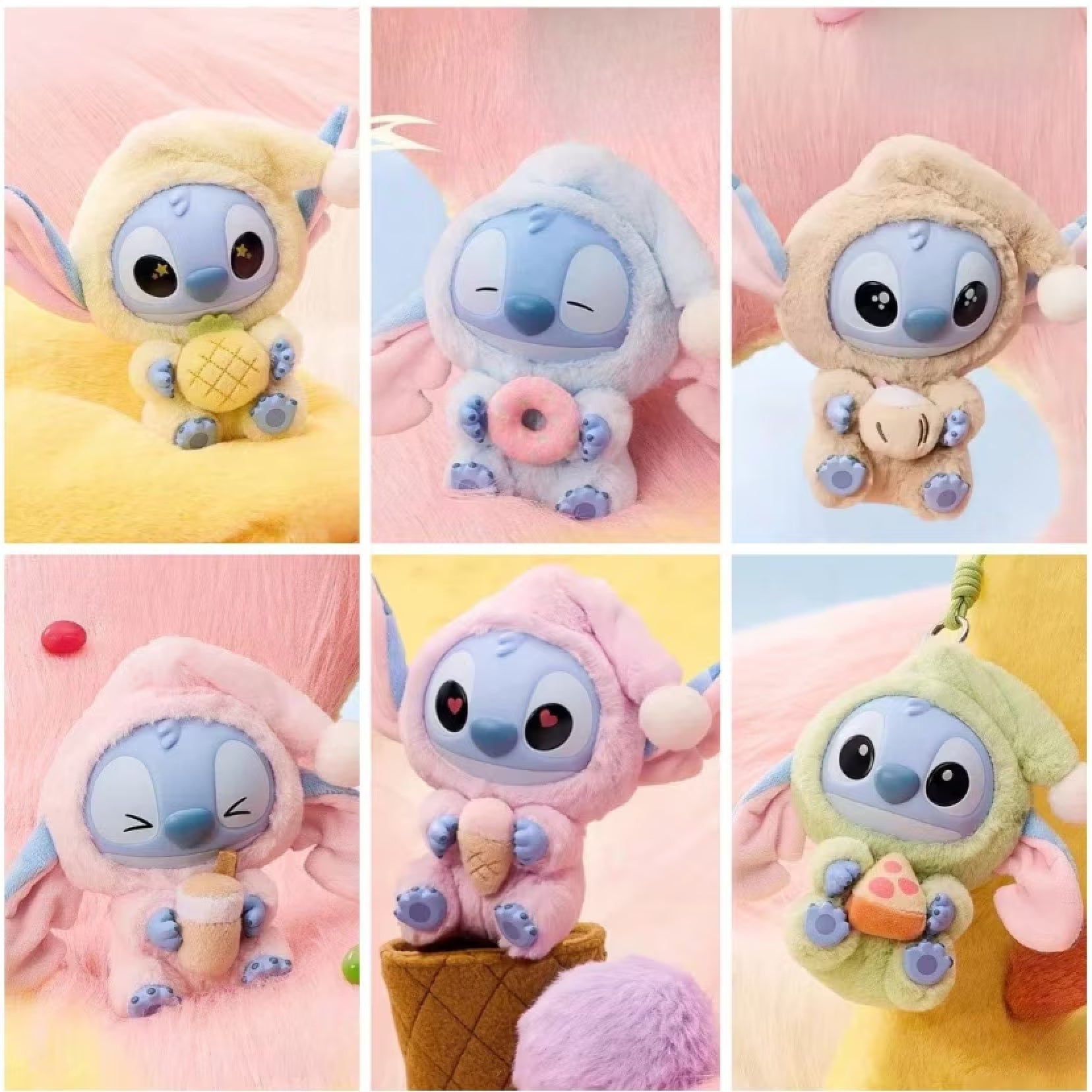 Labubu Stitch - Sleep Series Vinyl Blind Box - Miniso - Whole Set